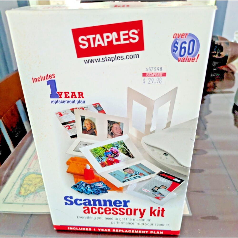 VTG Staples Scanner Accessory Kit - ScanRight Templates, Photo Paper, Cleaning